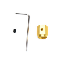 Capuchons de tige de valve de pneu, 2 pièces, avec vis de verrouillage et clé hexagonale