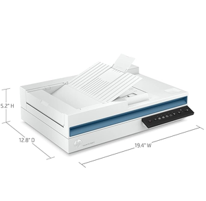 Scanner HP 2600 F1, format A4, lit plat + alimentation par feuilles, numérisation <span class=keywords><strong>recto</strong></span> <span class=keywords><strong>verso</strong></span> haute vitesse, alimentation <span class=keywords><strong>automatique</strong></span> continue du papier - Product Image 2