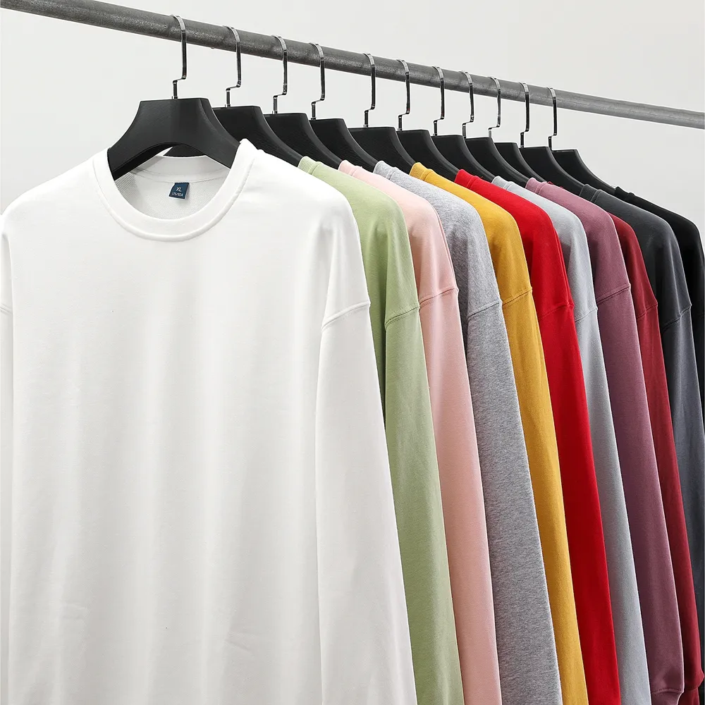 Custom Crewneck Sweatshirt Crew Neck OEM Cotton Blank Hoodies Unisex Plus Size Men's Women's Hoodies & Sweatshirts Manufacturers