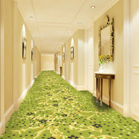 Tapis de luxe en polyester terylène ignifuge pour couloirs d'hôtel, chambres d'hôtes, allées, salles de banquet, salles privées ; sur site
