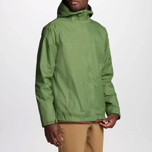 Chaqueta Cortavientos Impermeable y Transpirable Ligera Personalizada, Chaqueta de Lona de Alta Calidad de Color Sólido para Hombre, Ropa Urbana con Logotipo Frontal - Product Image 6