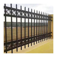 Clôture en acier ornamental thermolaqué, aspect fer forgé, panneau de clôture à piquets, clôture de jardin résidentielle, villa, cour, garde-corps de style aluminium