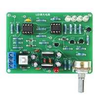 Kit Sirkuit Lampu LED PWM yang Dapat Diredupkan, Kit Latihan Perakitan Elektronik untuk Praktik Penyolderan DIY