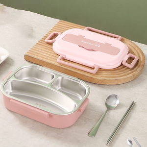 Boîte à bento pour employés de bureau Offre Spéciale Boîte à <span class=keywords><strong>lunch</strong></span> en métal <span class=keywords><strong>thermos</strong></span> personnalisée Boîte de rangement des aliments portable multivolume - Product Image 1