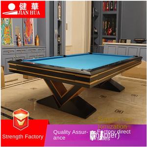 Trípode personalizado en forma <span class=keywords><strong>de</strong></span> V, mesa <span class=keywords><strong>de</strong></span> billar <span class=keywords><strong>de</strong></span> madera maciza con cojín <span class=keywords><strong>de</strong></span> <span class=keywords><strong>pizarra</strong></span>, diseño <span class=keywords><strong>de</strong></span> habitación <span class=keywords><strong>de</strong></span> ocho bolas negro, tamaños <span class=keywords><strong>de</strong></span> 8 pies/9 pies personalizables - Product Image 4