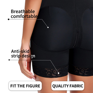 Gaine sculptante intégrale pour femme à poitrine ouverte, avec fermeture éclair à l'entrejambe, bretelles larges, post-partum, contrôle du ventre et effet push-up fessier - Product Image 5
