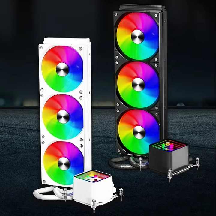 ZeroMaster ARGB Gaming CPU Cooler ARGB PWM Liquid LED Radiator 12V ...