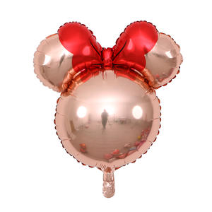 24 pollici Helium <span class=keywords><strong>Minnie</strong></span> Head Cartoon Foil Balloon decorazione per feste di compleanno giocattoli gonfiabili per bambini palline da doccia globos - Product Image 4
