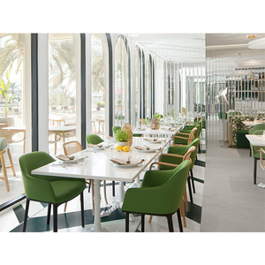 Juego de Mesas y Sillas de Alta Gama para Restaurante, Cafetería, Color Verde, <span class=keywords><strong>Muebles</strong></span> de Comedor RF-165 - Product Image 1