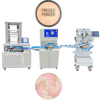 Machine industrielle automatique de formage de poudre pressée colorée, en acier inoxydable de qualité alimentaire, contrôle PLC, haute efficacité, cosmétiques