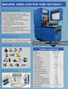 ציוד בדיקה אלקטרוני מיני 12psb הזרקת הזרקת דלק משאבת בדיקת ספסל 8 צילינדרים מכני - Product Image 2