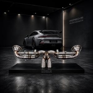 Sistema di Scarico Elettronico Ouchi con Valvola per Porsche 911 992 <span class=keywords><strong>GT3</strong></span>, Impianto di Scarico Catback in Acciaio Inox ad Alte Prestazioni - Product Image 1