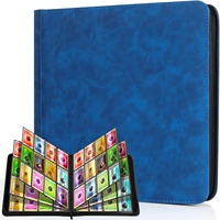 Classeur à fermeture éclair en cuir PU MIO personnalisé à 12 pochettes, 480 cartes, portable et écologique pour les jeux de cartes à collectionner (TCG)