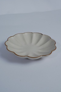 New Arrival Modern Matte <b>Black</b> Irregular Shaped Plate Unique <b>Serving</b> <b>Tray</b> with Dividers for Sushi Sashimi Salad Appetizer - Product Image 4