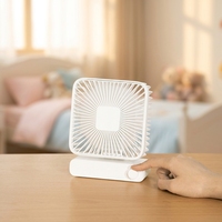 Ventilateurs portables de refroidissement en plastique rechargeables de Chine, petits ventilateurs de table électriques USB pour bureau