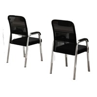 Chaise de bureau fixe de qualité commerciale, dossier ergonomique, coussin confortable, chaise non pliable pour salle de formation d'entreprise