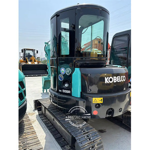 Miniexcavadora de 5.5 Toneladas Kobelco Sk55 Sk75 Usada en Venta, Maquinaria de Construcción de 7.5 Toneladas de Segunda Mano - Product Image 1
