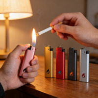 Briquet à silex classique de luxe en métal, rechargeable, coupe-vent, écologique, haute qualité, prix usine Chine, vente en gros