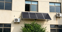 Climatiseur solaire à économie d'énergie, mini-split 1 tonne, 1,5 tonne, 2 tonnes, hors réseau, avec batterie solaire et panneau solaire