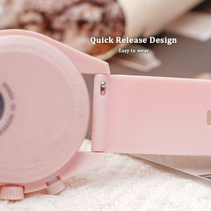 <span class=keywords><strong>Correas</strong></span> de reloj de silicona suave de liberación rápida de 20mm coloridas con logotipo personalizado correa de reloj lunar de goma para reloj Omega X Swatch Moon - Product Image 5