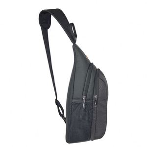 Sac bandoulière personnalisé OEM avec logo, sac à bandoulière décontracté en polyester pour hommes et femmes - Product Image 2