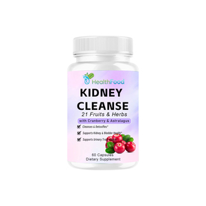 Capsules Détox pour les Reins les Plus Vendues, Contenant de l'Extrait de Canneberge et de Racine d'Astragale, Favorisent la Détoxification Rénale - Product Image 1