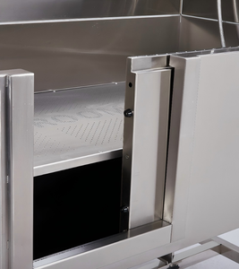 Baignoire pour animaux de compagnie YM-986A en acier inoxydable 304 avec marches antidérapantes et <span class=keywords><strong>porte</strong></span> coulissante, conception surélevée anti-éclaboussures - Product Image 5