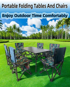 طاولة خارجية من المصنع مع طقم تخييم محمول رخيص الثمن في الهواء الطلق - Product Image 3