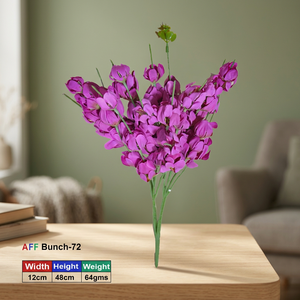 ดอกกุหลาบสีม่วงแดงประดิษฐ์ AFF Bunch-72 - Product Image 2