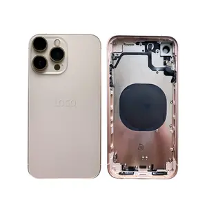 DIY back housing convert for iphone xr convert like to 13pro 14pro Plated housing aluminum housing