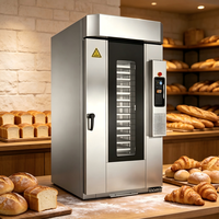 Four à pain commercial de grande capacité, four à convection à air chaud au gaz, four à pulvérisation en acier inoxydable, équipement de boulangerie pour l'exportation