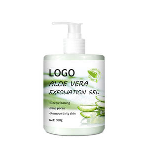 Crème exfoliante pour le corps en marque privée, crème hydratante à l'aloe vera, exfoliant éclaircissant, crème de douche pour tous types de peau - Product Image 2