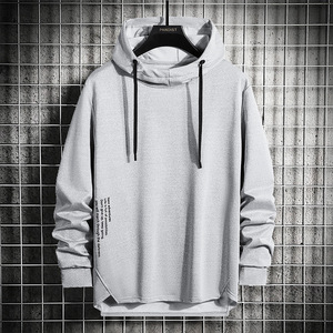 Sudadera con capucha para hombre para Primavera, otoño, invierno, moda, suelta, simple, color sólido, deportes casuales, top de manga larga - Product Image 4