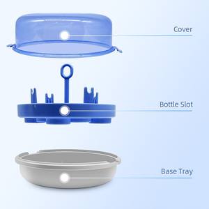 Esterilizador de Biberones para <span class=keywords><strong>Microondas</strong></span> de Alta Temperatura, Libre de BPA, PP Ligero, Caja de Almacenamiento para Desinfección de Chupetes, Caja Esterilizadora a Vapor - Product Image 6