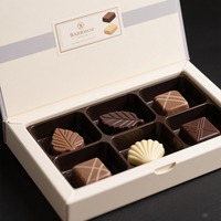 Vente en gros de boîte d'emballage avec logo personnalisé pour dessert, biscuit, collation, avec séparateur pour plateau cadeau de pique-nique en chocolat pour traiteur