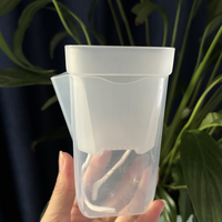 Pot de jardinage en plastique transparent en gros avec dôme d'humidification pour semis, légumes, succulentes et boutures