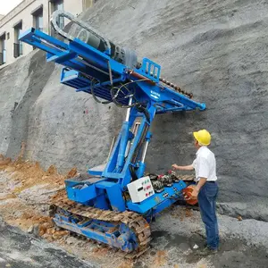 Perforación de roca del agujero de la máquina de la plataforma de perforación de anclaje del proyecto subterráneo para el ancla de voladura