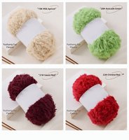 Fil de fourrure synthétique teint coloré fantaisie pour tricoter pulls et écharpes – Vente en gros directement du fabricant