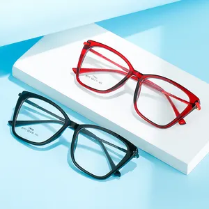 Ultra-light Memory TR90 Eyeglasses Square Fashion Optical Prescription Glasses Frame Women
