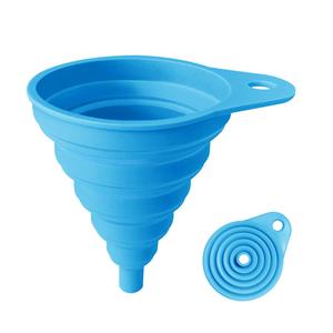 Silicone <b>Collapsible</b> Funnels for Kids Pouring Toys for Toddlers Food Safe Sensory <b>Bin</b> Tools and Accessories - Product Image 1