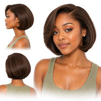 Wig Pixie Cut Murah, Wig Rambut Manusia Pixie Cut Pendek, Wig Rambut Manusia Virgin Raw Berkualitas Tinggi 13X4 5X5 Lace SDD untuk Penggunaan Alami