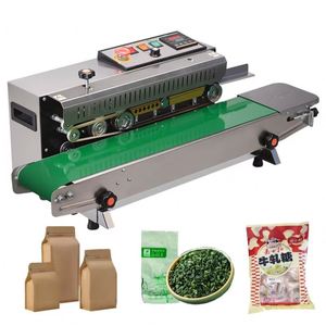 Machine de scellage continu pour sacs en plastique alimentaire, sacs en aluminium, sacs en papier kraft, et scelleuse de sacs en plastique liquide - Product Image 1