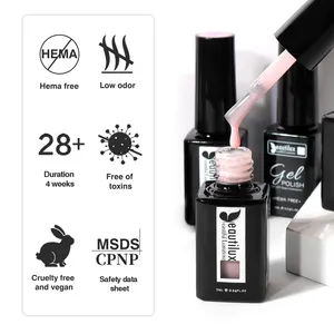 Beautilux Gel de Construção de Unhas de Marca Própria OEM autonivelante Hema livre de líquido Gel de Construção de Unhas em uma garrafa Gel de Construção de Unhas de Gel duro UV