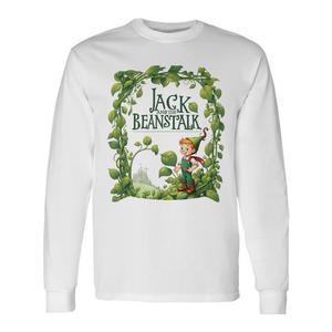 T-shirt à manches longues Jack et le tige de soja, design de couverture de livre pour enfants - Product Image 1