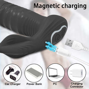 Силиконовый Телескопический Вибратор для взрослых - Product Image 4