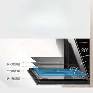 Horno Profesional Multifuncional Retro Empotrado Blanco de 58L para el Hogar - Product Image 4