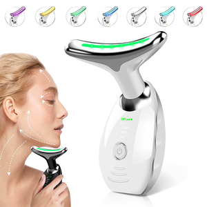 Vẻ đẹp ODM chống lão hóa khuôn mặt và cổ nâng Massager chăm sóc da loại bỏ nếp nhăn với EMS kỹ thuật Da Thắt chặt thiết bị - Product Image 2