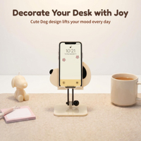 Support de téléphone en acrylique personnalisé, flexible, réglable en hauteur, faible MOQ, support pour téléphone et tablette pour bureau et cadeau, vente en gros