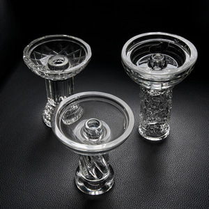 Pot à chicha en verre transparent durable de haute qualité, 1 trou, style Vortex, accessoires pour chicha, pièce de rechange pour narguilé - Product Image 1