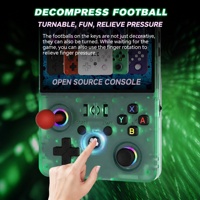 Console de jeu vidéo portable rétro arcade avec logo personnalisé R36MAX2, open source, pour deux joueurs, WIFI, combat en ligne, moteur de vibration